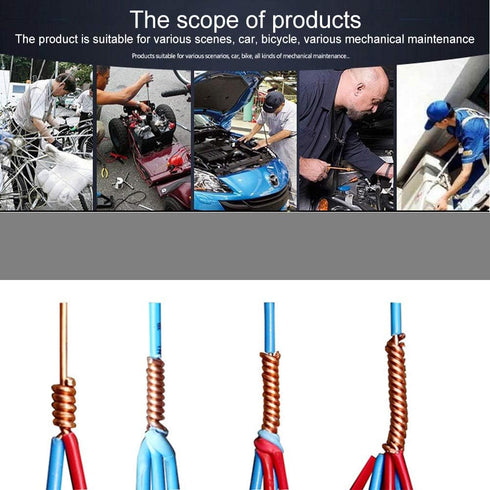 Wire Twisting Tool, Auto Manual Wire Stripper and Twister, Twist Wire Tool for Power Drill Drivers, Power Tool Accessories Simultaneously Strippin...