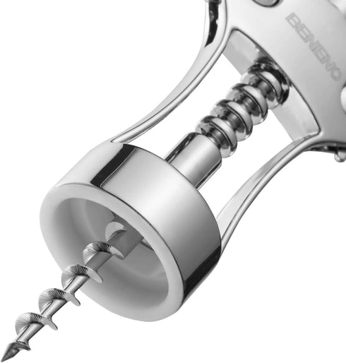Beneno Wine Opener, Zinc Alloy Premium Wing Corkscrew with Multifunctional Bottles Opener, Sharp Wine Corkscrew with Ergonomic Non-Slip Wing Handl...