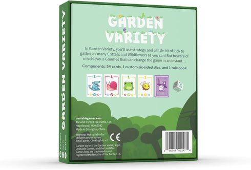 Garden Variety Base Game - A quirky, easy to learn card game for Kids, Teens, Adults - 2-5 Players, ages 7+...