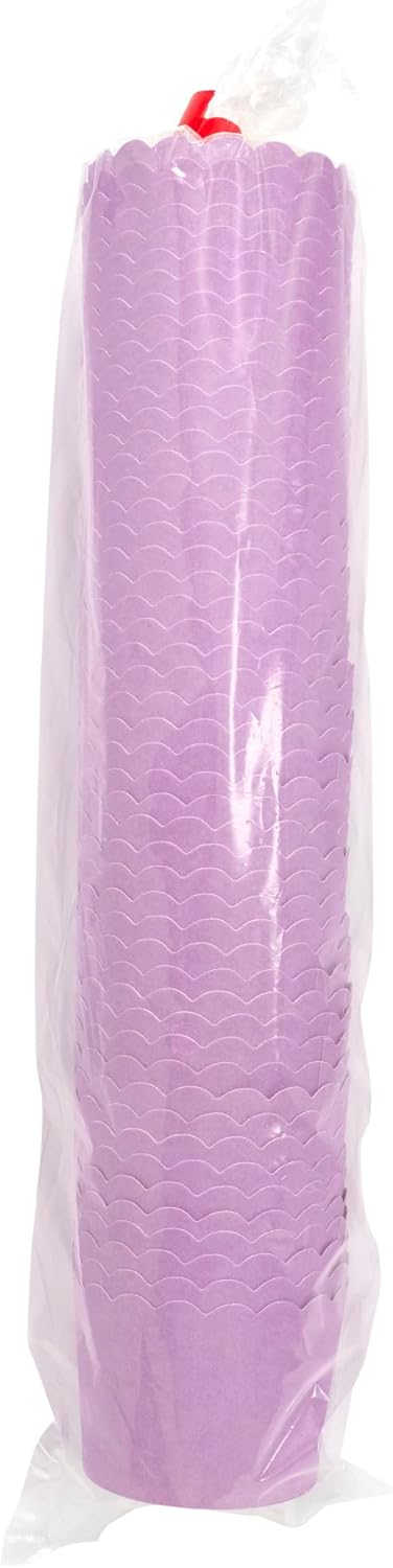 DecoPac Lilac Scalloped Baking Cups, Pack of 50, Perfect For Delicious Cupcakes, Delicate Scalloped Edge, 50 Oven Safe Cupcake Cases,50 Count(Pack...