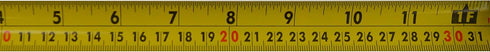 Johnson Level & Tool 1828-0026 Metric/Inch Power Tape, 8m/26', Black/Yellow, 1 Tape...