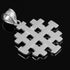925 Sterling Silver Templar Crusaders Jerusalem Cross Pendant...