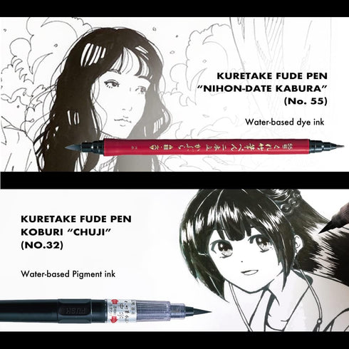 Kuretake ZIG Inktober Special Set, ILLUSTRATION BASIC SET 3 for Manga Drawing, Lettering and Calligraphy, Professional Artist Quality, Made in Jap...