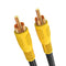 Cmple - RCA Subwoofer Cable 3 ft Digital Coaxial Audio Cable Composite Audio/Video Cord 1-RCA Cable Male to Male Coaxial RCA Cables for Home Theat...