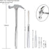 6 in 1 Multifunctional Tool Set with Slotted/Flat Head Phillips Screwdriver and Nut Drivers Garden Tool Nail Puller Hammer Best Gift for Birthday ...