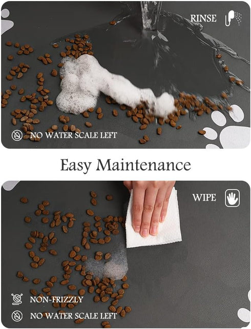 Pet Feeding Mat-Absorbent Dog Mat for Food and Water Bowl-No Stains Quick Dry Dog Water Dispenser Mat-Dog Accessories Pet Supplies-Dog Water Bowl ...