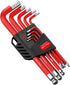 GETLITOOL 9PCS Allen Wrench Set, Metric Allen Key Set 1.5-10mm, Long Ball End Hex Key Set L-key with Size-marked & Storage Bracket for Bike Repair...