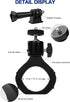 UTV Camera Mount for GoPro & More, Aluminum Bracket Fits 1.75"-2" Roll Cage on Polaris RZR, 360° Rotation UTV Camera Holder Compatible with Insta3...
