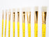 Jerry Q Art 18 pcs Pure Natural Hog Bristle Brush Set for Oil, Acrylic, Tempera. Short Wood Handles JQ181...