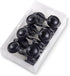 CHICTIE Black Shower Curtain Hooks Rings,Set of 12 Decorative Shower Hooks for Shower Curtain,Premium Rust Resistant Metal Shower Hangers Hooks fo...