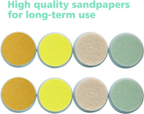 Baby Nail File Replacement Pads, Grinding Heads Polish Disc for Electric Nail Trimmer by Consevisen and Other Brands, Toes Fingernails Care for In...