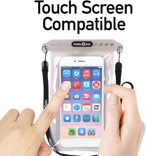 FIDLOCK Hermetic Dry Bag Medi - Flexible Magnetic Self-Sealing Bag for Cellphone | 100% Waterproof and Sand Proof - Practical Size with a Large Op...