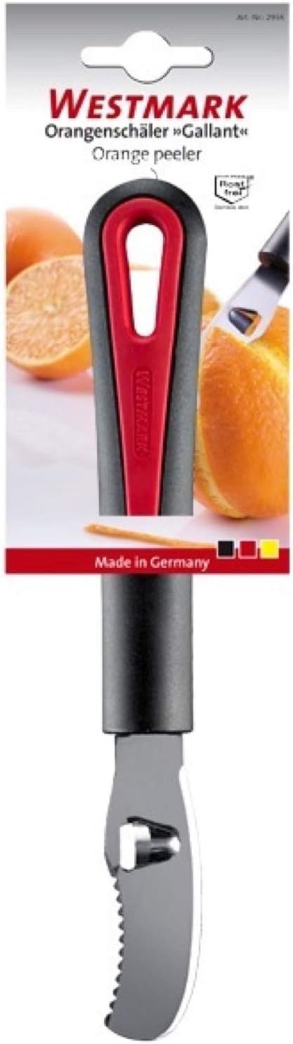 Westmark Orange Peeler Gallant, 7.5 x 1.1 x 0.8, Black/Silver/Red...