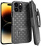 for Apple iPhone 15 Pro Max Case with Belt Clip Holster, Kickstand Slim Cover Phone Case for iPhone 15 Pro Max - Black......