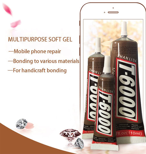 Ceramic Glue, Heat Resisting Strong Tile Adhesive for Porcelain and Pottery Repair Instant Clear Super Glue Waterproof Sealant for DIY Crafts Glas...