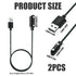2-Pack Kids Smart Watch Magnetic Charger, 7.62mm 2Pin 2ft/60cm 5V 1A USB-A, Universal Charger Cable Replacement Compatible for Smart Watches with ...