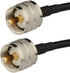 Superbat UHF Male PL-259 to UHF Male PL-259 Low Loss Digital Coax UHF Jumper Cable (2ft RG58) for HAM & CB Radio,Antenna Analyzer,Dummy Load,SWR M...