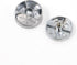MY MIRONEY Zinc Alloy Mirror Clips 4Pcs Floating Glass Clip Clamps Holder Round Shape Wall-Mounted Mirrors Bracket Bathroom Mirrors Supporting She...
