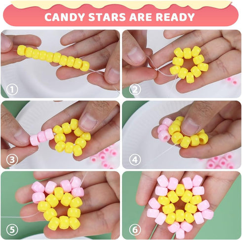 IOOLEEM Pony Beads, Bracelet Making Kit, Pony Beads Kit, Friendship Bracelet Making Kit, Hair Beads, Kandi Pony Beads, Beads for Jewelry Making....