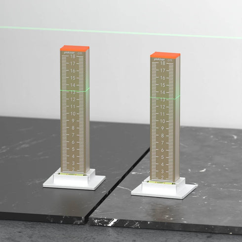 Floor Tile Height Ruler, Objects Height Measurement Tool Ensure Height Equal, Height Alignment Vertical Level 7inch(18cm) Positioning with Height ...