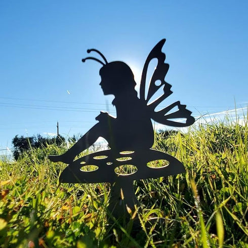 Metal Fairy Fairy Yard Art Garden Yard Art Metal Yard Silhouette Silhouette Fairies Null Lawn Ornament Hanging Wall Sculpture Home Decorations(18,...