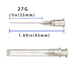 100Pack 27Ga 1 inch Needle Luer Lock Lab Dispensing Accessories for Measuring,Refilling Inks...