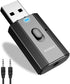 Bluetooth 5.0 Car Adapter, BAVNCO Mini Stereo Transmitter Receiver Wireless 3.5mm Aux Jack Adapter Hands-Free Car Kit Built-in Mic for Car, Home S...
