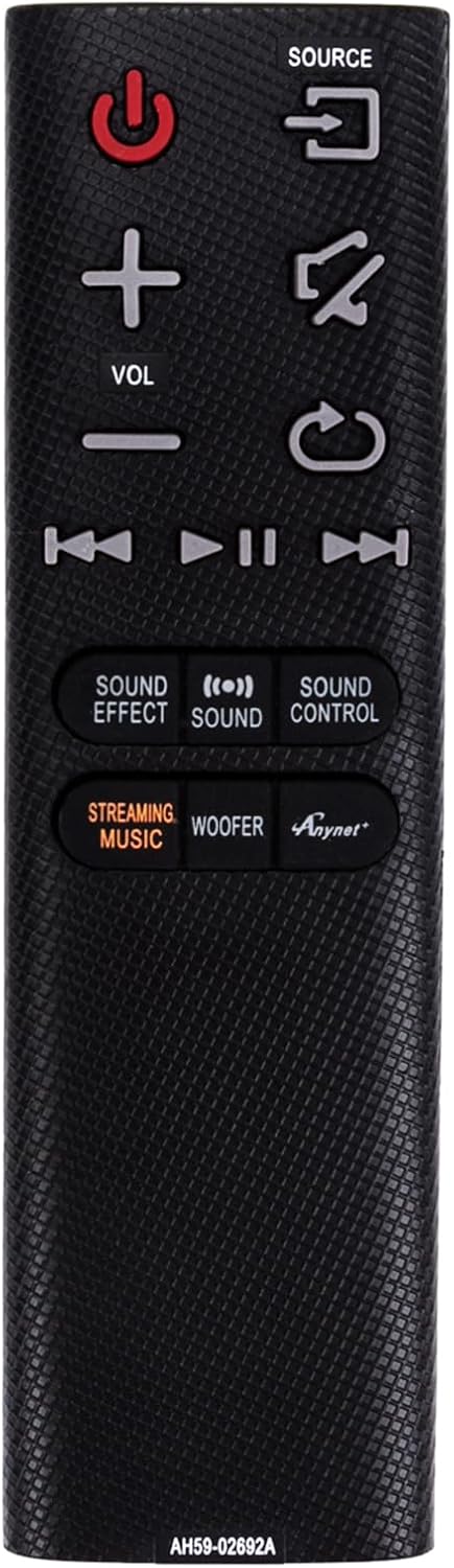 New AH59-02692A Replaced Remote Fit for Samsung Soundbar HW-J7500 HW-J7501 HW-J8500 HW-J8501 HW-J650 HW-J651 HW-J6500 HW-J6501 HW-J8500R HW-J8501R...
