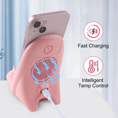 Mini Chair Wireless Fast Charger Multifunctional Phone Holder Stand,Portable Mini Chair Wireless Charger,3 in 1 Cell Phone Stand for Desk,Charging...