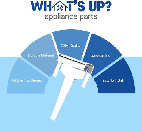 What's Up? DA61-06796A Clip Drain 1 Piece Refrigerator Drain Tube Clip Evaporator Replacement for Samsung Compatible with da61-06796a, ap5579885, 2683163 (1 piece)