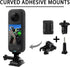 Flexible Adhesive Mount for Insta 360 ACE Pro ONE X4 X3 X2 X RS R GO 3 2, Helmet Sticky Mounts Buckle Mount Screw Accessory Kit Compatible with Go...