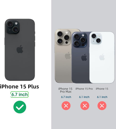 Arae Screen Protector for iPhone 15 Plus 6.7 inch, HD Tempered Glass Anti Scratch Work with Most Case, 6.7 inch, 3 Pack......