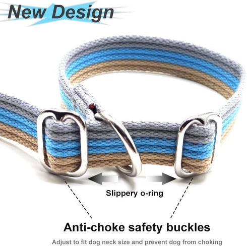 10FT / 15FT / 20FT Anti-Choke Slip Lead Dog Leash, 1” Wide Soft Thick Long Training Leash for Strong Small Medium Large Dogs (blue-20ft)...