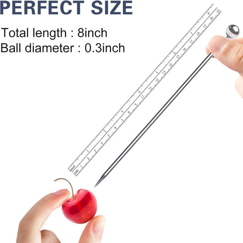 8" Stainless Steel Cocktail Picks, Bloody Mary Skewers (8inch, Set of 15 )...