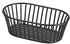G.E.T. 4-31892 Black 8.5" x 5.5" Stackable Tuscan-Style Oblong Wire Basket Iron Powder Coated Wire Baskets Collection...