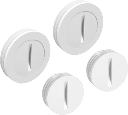 BELL PCP47550WH Weatherproof Nonmetallic Closure Plug Assortment 1/2 in and Two 3/4 in, 4-Pack, White...