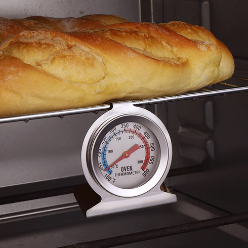 JZK Stainless Steel Dial Oven Thermometer for Fan Oven/aga/Gas Oven, Kitchen Oven Temp Monitor, Gas Oven Temperature Gauge, Oven Thermostat Replac...