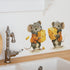 Cute Mouse Wall Decals 2 Mice Eating Cheese Wall Stickers for Child Room Decor 3D Cute Mouse Stickers for Wall Removable Waterproof Peel and Stick...