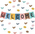 57pcs Boho Rainbow Welcome Banner Welcome Bulletin Board Set for Classroom Decoration Back to School Supplies...