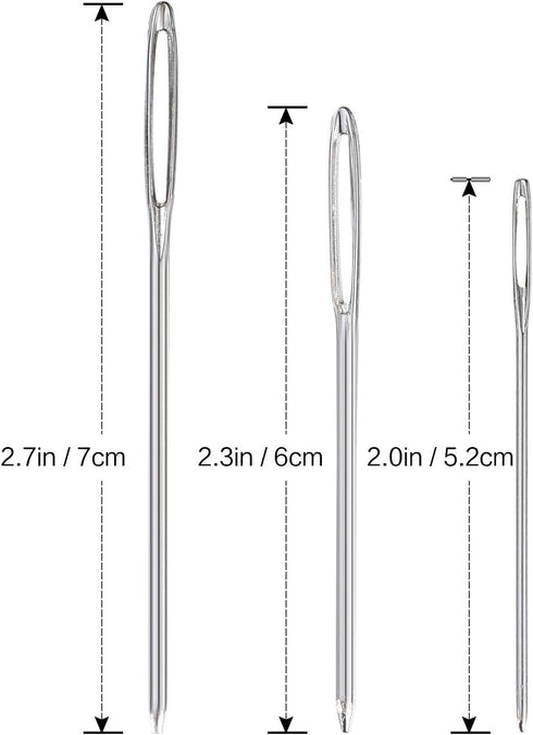 NuLink Large Eye Blunt Needles for Hand Sewing 12 Pieces Sewing Needles Needles for Sewing Embroidery Needles for Hand Sewing Yarn Knitting Needle...
