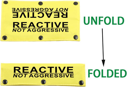 JXGZSO Reactive Not Aggressive Do Not Pet Dog Leash Sleeve Reactive Dog Leash Wrap (reactive N aggressive DLS)...