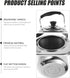 KALLORY Stainless Steel Kettle 1pc Stainless Steel Teapot, Stainless Steel Tea Kettle Water Stove Top Camping Stainless Tea Kettle...
