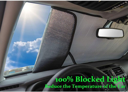 Front Windshield Sunshade - JeCar for 4runner Sunshade Car Sun Shade Heat Shield Custom-fit Sunshade Sun Visor Mat for 2017 2018 2019 2020 2021 20...