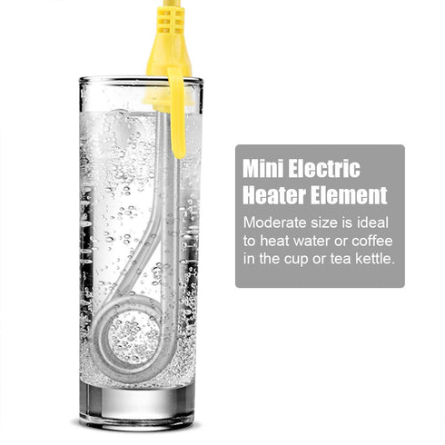 Immersion Heater, Immersion Water Heater, Portable Water Heater, Heater Element 220V 600W Portable Reheater Travel Kit Great for Heating Boiling C...