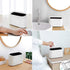 AYADA Tiny, Desk Mini Trash Can, Trash Bin, Waste Basket 1.5 L Desktop, Countertop, Makeup Tabletop Trash Can Little Cute Plastic (White)...