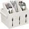 Ikee Design Wooden Utensil Caddy with Handles, Silverware Caddy, Silverware Holder for Countertop,Party,Camping and Kitchen, Silverware Organizer,...