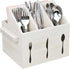 Ikee Design Wooden Utensil Caddy with Handles, Silverware Caddy, Silverware Holder for Countertop,Party,Camping and Kitchen, Silverware Organizer,...