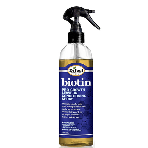 Difeel Pro-Growth Biotin Leave in Conditioning Treatment 6 oz. with Spray Cap & Dispensing Cap...