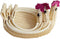 SEWACC Woven Storage Baskets 3 Pcs Rattan Woven Fruit Basket Straw Turkey Shape Bread Basket Wicker Decorative Bowl Food Basket Sundries Container...