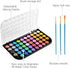 Upgraded 48 Colors Washable Watercolor Paint Set with 3 Brushes and Palette, Non-toxic Paints Sets for Kids, Adults, Beginners Artists, Make Your ...